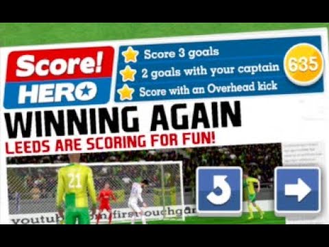 Score Hero Level 635 (3 Stars) Walkthrough - Norwich vs Leeds United
