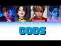 GODS - BTS ( AI COVER) LYRICS / COLOR CODED original song by NEW JEANS