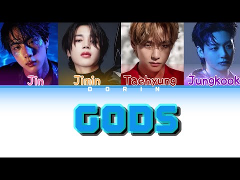 GODS - BTS ( AI COVER) LYRICS / COLOR CODED original song by NEW JEANS