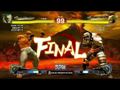 SSF4: ADAK TR 66 (Sagat) VS F3RDI (Zangief) - Endless Battle