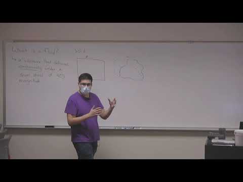 Fluid Mechanics lecture: Introduction to Fluids