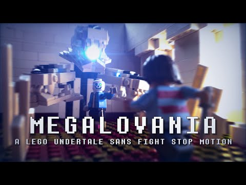 LEGO SANS FIGHT [MEGALOVANIA Undertale Stop Motion Fight Animation]