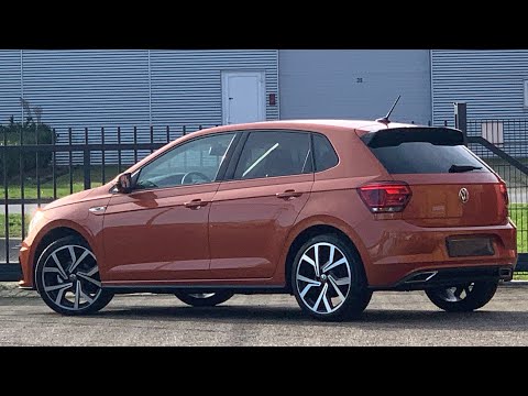 Volkswagen NEW Polo R-Line 2021 in 4K Energic Orange 18 inch Brescia walk around & detail inside