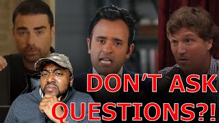 Vivek Ramaswamy CHECKS Ben Shapiro Attacking Tucker Carlson For Asking Questions On Joe Rogan!