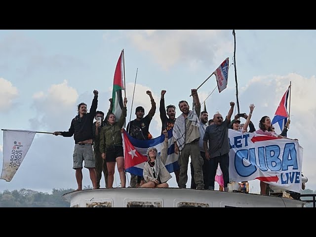 Bildquelle: La flotilla activista Nuestra América desembarca en Cuba con varias toneladas de alimentos von euronews (en español)