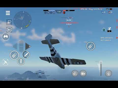 Tech tree P-51's tier 7-5. Air battle gameplay #WTM 
