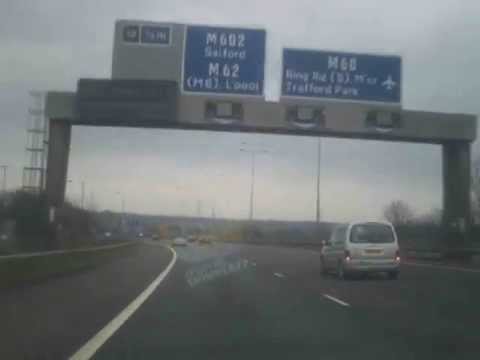 M60 motorway J13 and J12