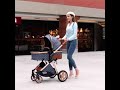 One Click Fold 3 in 1 Luxury Baby stroller with car seat baby carriage #stroller #pram