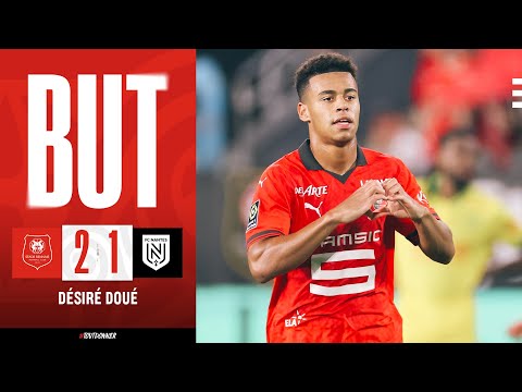 👟💥 Saison 23/24 - J7 | Le but de Désiré Doué contre Nantes