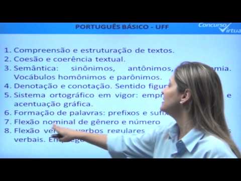 Apresentação - Língua Portuguesa - UFF - Prof. Aline Aurora