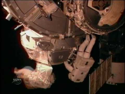 STS-130: EVA-3 (time lapse) [with overview]