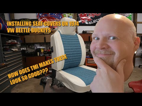 Recovering 1974 VW Bug Bucket Seats with TMI Upholstery!