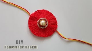 Simple Handmade Rakhi Making Idea At Home || DIY Rakshabandhan