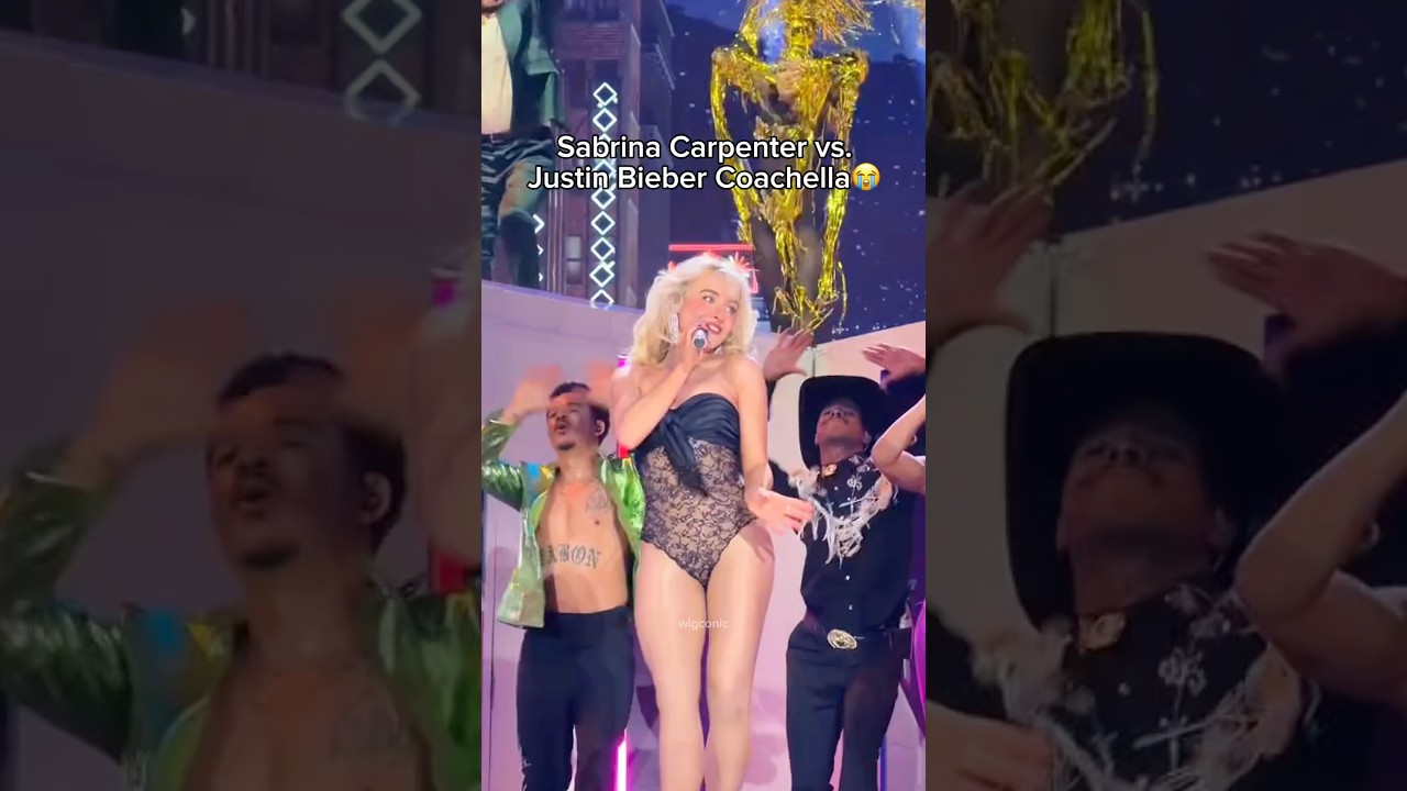 difference of Sabrina and Justin Coachella performances #celebrity - YouTube