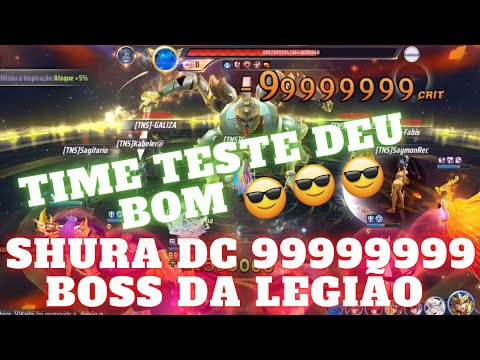SHURA DC FAZENDO 99999999 NO BOSS DA LEGIÃO TIME TESTE - SAINT SEIYA AWAKENING