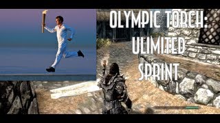 Skyrim: How to get unlimited sprint! (The Olympic Torch Runner)