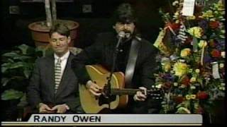 Randy Owen sings at Dale Earnhardt's Memorial Service