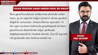 Baro seçimleri ve Türkiye Barolar Birliği Genel Kurulu Kovid-19 engeli