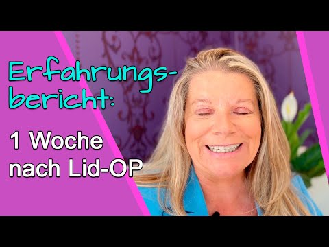 Augenlid-OP – Erfahrungsbericht: So sieht es 1 Woche nach OP aus (vor dem Fäden ziehen)