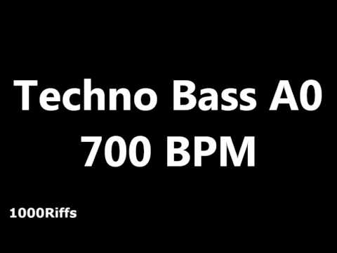 Techno Bass Metronome A0 : 700 BPM : Beats Per Minute