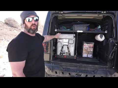 Jeep Wrangler JLU bolt on fridge slide