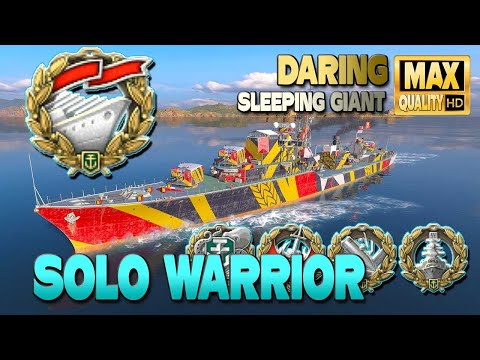 Destroyer Daring: EPIC MEDAL, SOLO WARRIOR - World of Warships