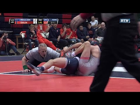 Big Ten Rewind: 2016 Wrestling - 125 LBs - Penn State's Nico Megaludis vs. Illinois' Francis Edelen