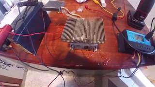 TEC modules and recycled heat sinks hot/ cold test
