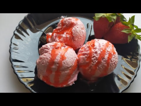 Strawberry Ice-cream Recipe | Cooking With Zunaira