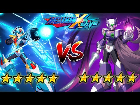 DiVE Armor X 5* Vs Zero Nightmare 5* - Mega Man X DiVE (Mobile Controls PvP) | X Vs Zero
