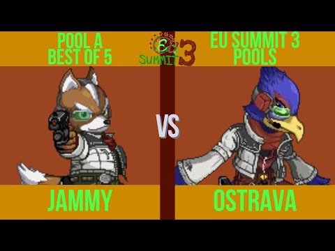 Jammy (Fox, Sheik) vs. 0strava (Falco, Marth) - EU Summit 3 Pool A - SSF2 Tournament