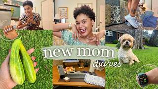 My corporate 9–5, training for a 10K, Nike haul & getting back into a routine! | New Mom Diaries 🩵