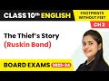 The Thief S Story Ruskin Bond Class 10 English Literature Chapter 2