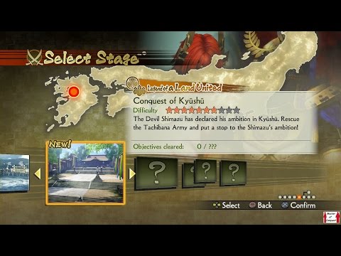 Samurai Warriors 4 Campaign Walkthrough (PS4) Legend of a Land United Part 5 - Conquest of Kyushu