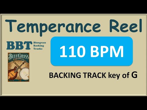 Temperance Reel - 110 BPM bluegrass backing track
