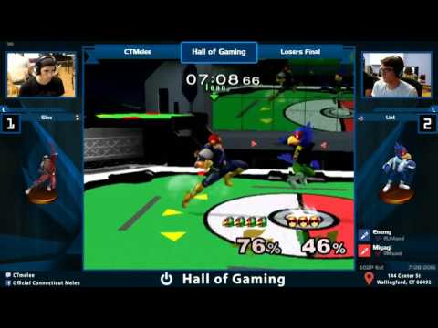 CTmelee #63 - Slox (Marth, Fox, C. Falcon, Sheik) vs. Lint (Falco) - Loser Final SSBM Tournament