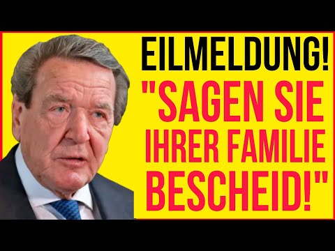 BREAKING NEWS! Gerhard Schröder's warning for 2026