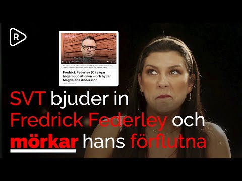Rebecka: SVT bjuder in Fredrick Federley och mörkar hans förflutna