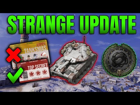 ITS A WEIRD UPDATE... World of Tanks Console Update News
