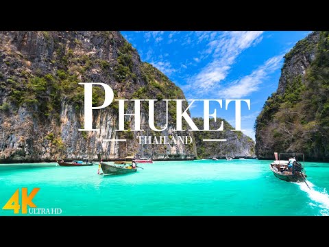 FLYING OVER PHUKET ( 4K UHD ) • Stunning Footage, Scenic Relaxation Film with Calming Music