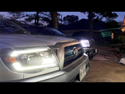 NEW ALPHA REX HEADLIGHT INSTALL ON 2ND GEN TACOMA