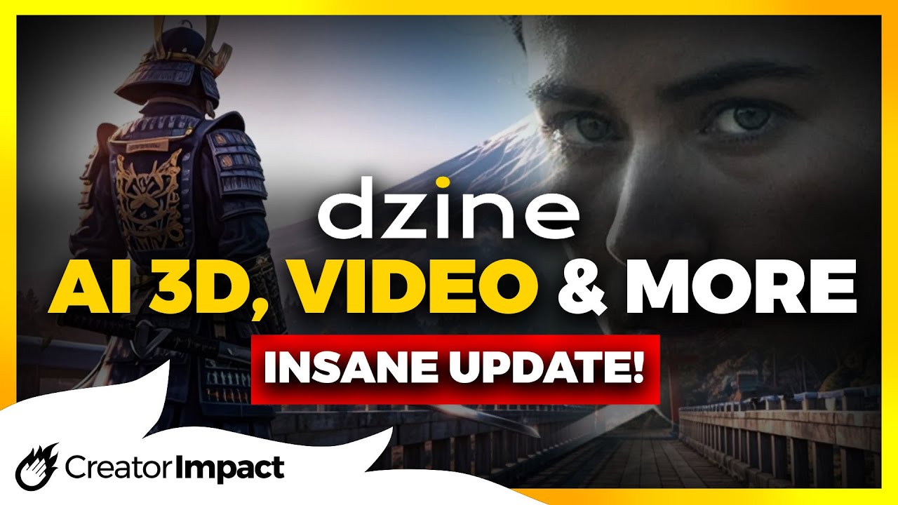 Dzine AI's MASSIVE UPDATE! NEW AI to 3D, Ai Video Generator & More