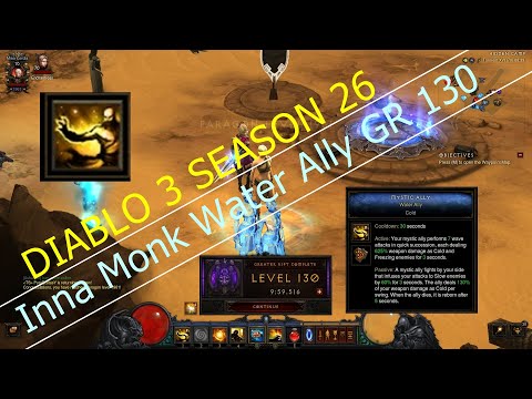 GR130 in 9:59 Min. Water Ally Inna Monk - Diablo 3 Season 26