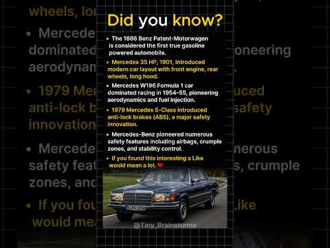 Thumbnail for Mercedes Benz Cars That Changed Automotive History by Mercedes p, Performance car, video, Mercedes-Benz, Car, Vehicle, Van, vide
