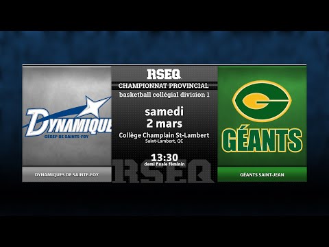 RSEQ D1 Basketball Féminin 🏀 SF: Sainte-Foy v Saint-Jean [2024-03-02]