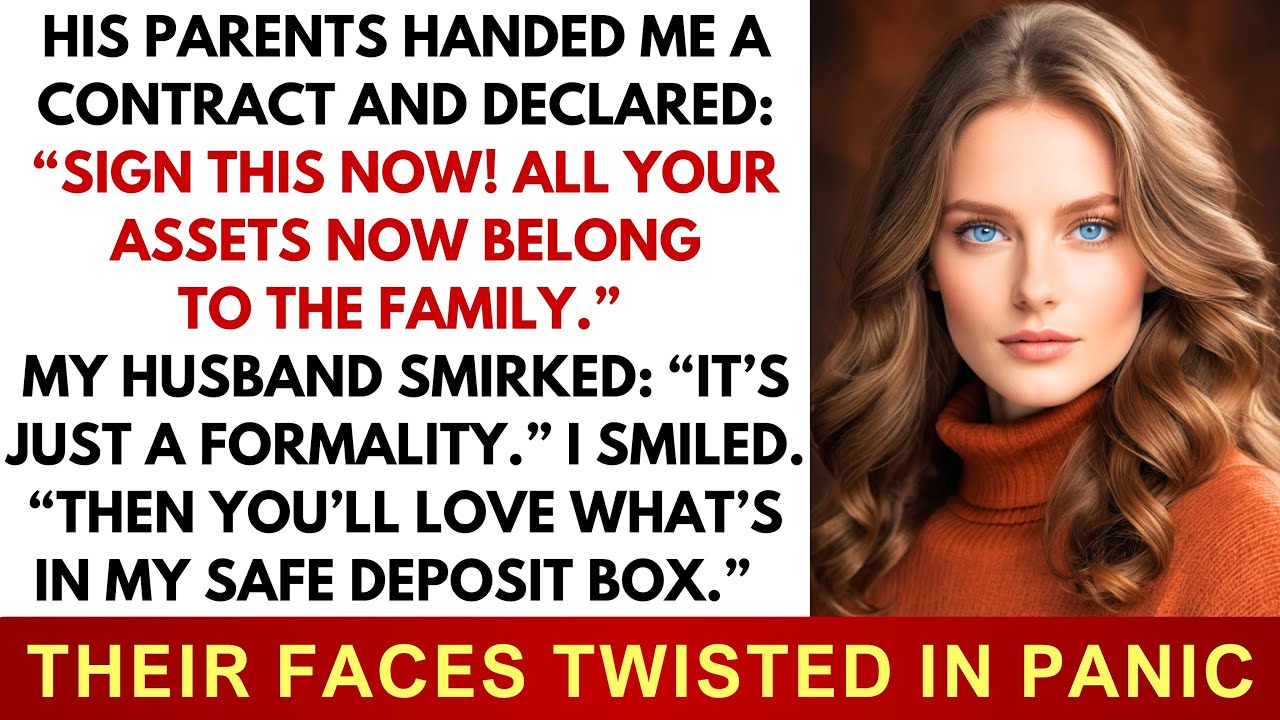 The House Fell Silent When My Husband's Parents Handed Me A Contract And Declared, “SIGN THIS. NOW!"