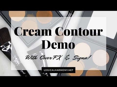 Cream Contour Demo with Cover FX & Sigma (Cruelty Free & Vegan!) - Logical Harmony