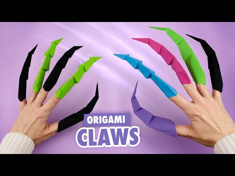 Оригами Сумочка ТЫКВА ВАМПИР ЛЕТУЧАЯ МЫШЬ И ЧЕРЕП из бумаги DIY ХЕЛЛОУИН Origami Pumpkin Bag