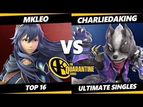 The Quarantine Series Top 16 - MKLeo (Lucina) Vs. Charliedaking (Wolf) Smash Ultimate - SSBU