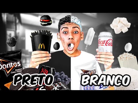 COMIDA PRETA VS COMIDA BRANCA - Desafio!